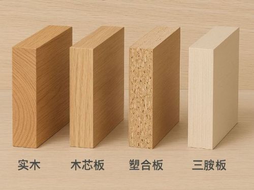 如何選擇木質板材？實木、木芯、塑合、三胺板的差異解析